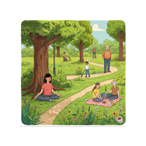 La importancia de las áreas verdes en la salud mental.