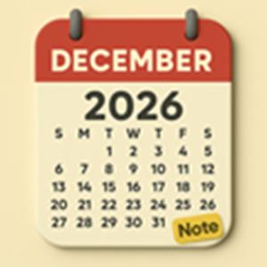 December 2026 Calendar