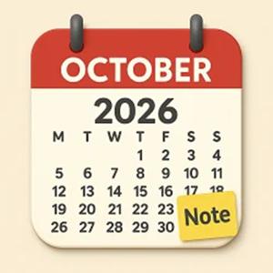 October 2026 Calendar