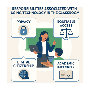 Ethical considerations and responsibilities associated with using technology in the classroom - 1