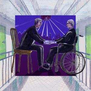 Ensemble derrière les barreaux