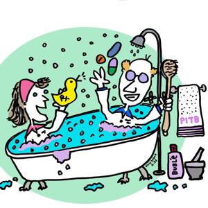 Pharmacy in the bathtub!