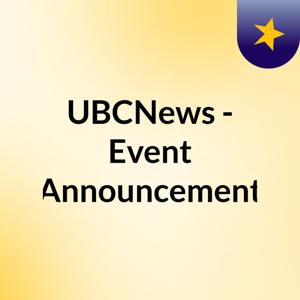 UBCNews - Event Announcement