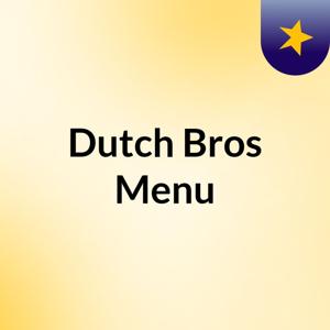 Dutch Bros Menu