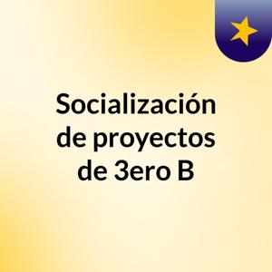 Socialización de proyectos de 3ero B
