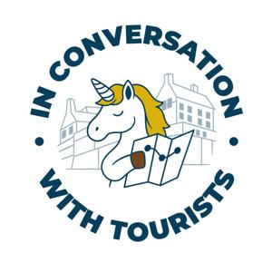 In conversation with tourists