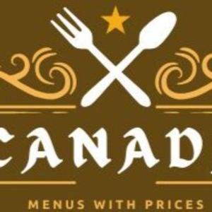 Canada menu with prices
