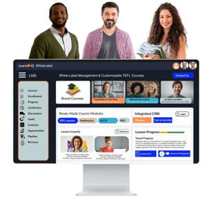 Learn iQ Education Your fully‑branded LMS, CRM & course library
