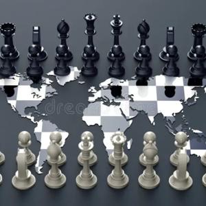 The Geopolitical Chessboard (Classic, evokes strategy)
