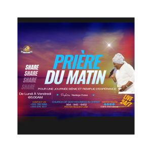 RADIO TELE D'HONNEUR | POUR UNE JOURNÉE BÉNIE ET REMPLIE D'ESPÉRANCE |PRIÈRE DU MATIN|DHONNEUR |CGHC