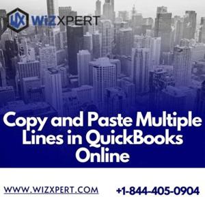 Copy and Paste Multiple Lines in QuickBo