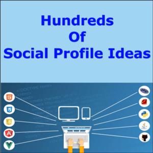 Hundreds of Social Profile Ideas