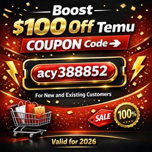 “⌊Boost⌉ ||$100 Off|| Temu ["COUPON"] Code ➔ ||acy388852|| For New and Existing Customers ”
