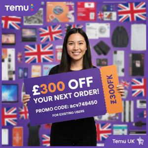 UK Temu Promo Code £300 off [acv749450] For Existing User