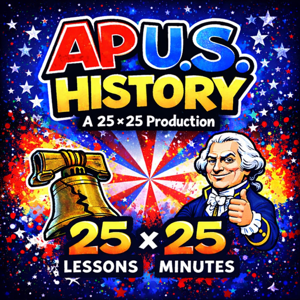 AP U.S. History | 25 Lessons x 25 Minutes