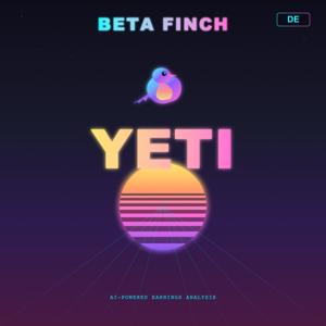 Beta Finch - YETI Holdings - YETI - DE