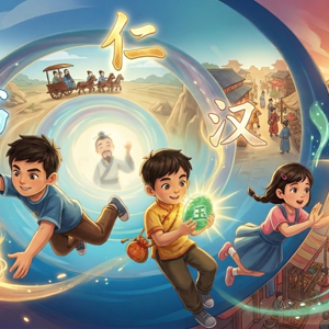 至纯宝玉探险记 听故事学汉字与中华文化 The Pure Jade Quest: Three Friends’ Time-Travel Adventures in Ancient China