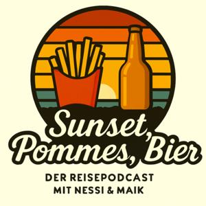 Sunset, Pommes, Bier