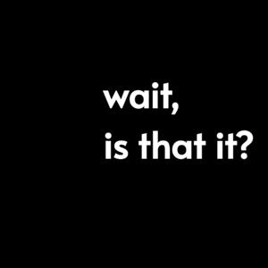 Wait, is that it?