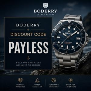 Boderry Coupon Code “PAYLESS”