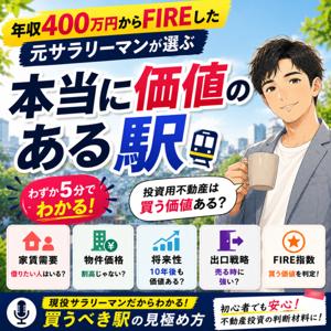 不動産|年収400万円からFIREした元サラリーマンが選ぶ『本当に価値のある駅』