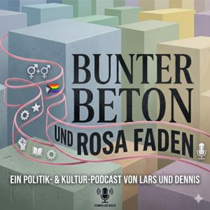 Bunter Beton und Rosa Faden