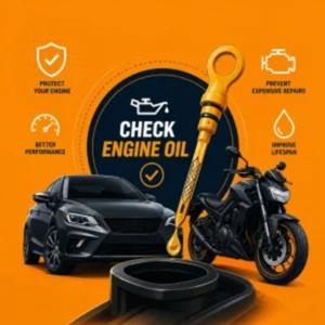 How to check engine oil