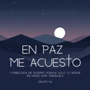En paz me acuesto