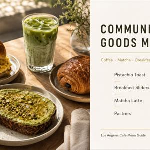Community Goods Menu Guide