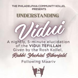Understanding Vidui · Rabbi Yechiel Biberfeld