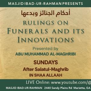 03 Rulings on Funerals & Its Innovations