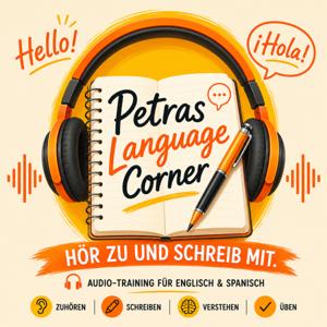 Hör zu und schreib mit. Spanisch und Englisch