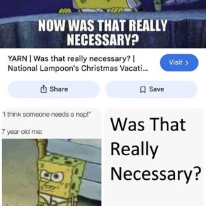 Was That Really Necessary?!