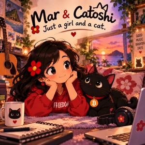 Just a girl and a cat