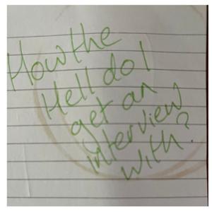 How the do I get an interview with…