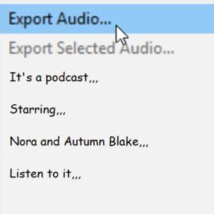 Export Audio