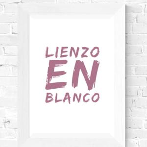 Lienzo en Blanco