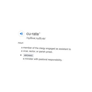 THE CURATE