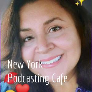 Carmen Amoros New York Podcasting Cafe Global