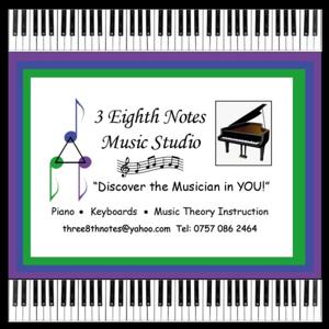3 Eighth Notes Music Studio
