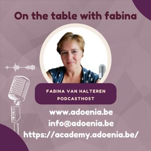 On the table with Fabina