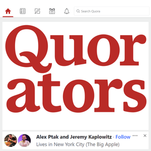 Quorators by Alex Ptak and Jeremy Kaplowitz