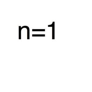 n=1