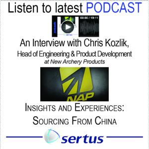 China Sourcing: Challenges and Solutions - an Interview with Chris Kozlik Head of Engineering and Product Development for New Archery Products