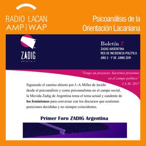 RadioLacan.com | Primer Foro Zadig en Argentina. “Feminismos: Incidencias en la época.” Apertura.