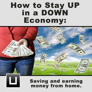 How to Stay UP in a DOWN Economy: Saving and earning money from home by BigWorldNetwork.com